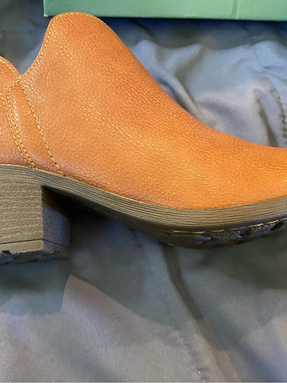 b.o.c. Women's Tan Leather Ankle Booties - Picture 3 of 4